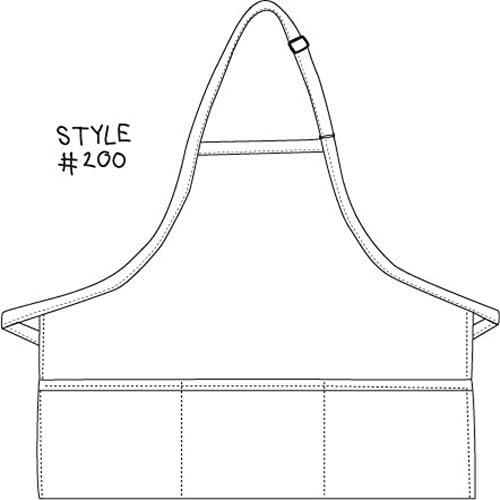 DayStar Apparel Premium Quality 3-Pocket Bib Apron with Adjustable
