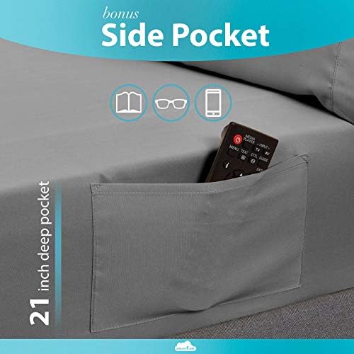 DREAMCARE Twin XL Sheets - 3pc Breathable Cooling Sheets Twin XL Sheet