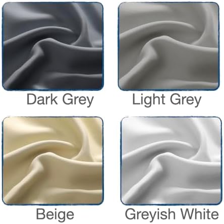 Urby Pinch Pleat Linen Curtains 108 Inches Long 2 Panels Set, 85%