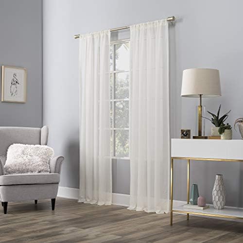 No. 918 Genevieve 2-pack 2-pack Linen Weave Sheer Semi-Sheer Grommet