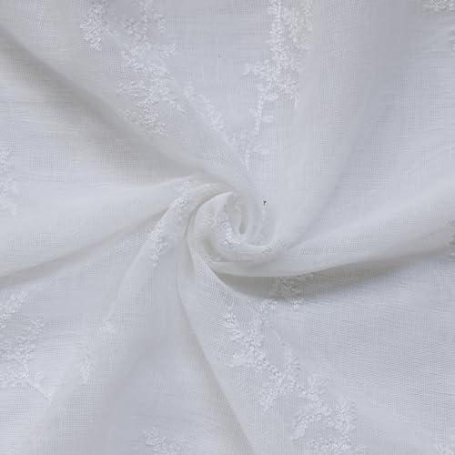 Sheer Grommet Indoor Curtain Panel 112 x 84 in Off-White