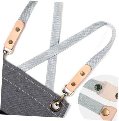 Nordic Adjustable Canvas Pockets with Apron Halter Industrial Style
