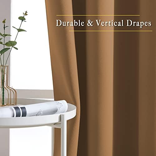 NICETOWN Blackout Curtains 72 inch Length 2 Panels Set - Grommet