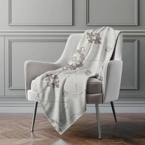 Addison Rugs ASB122 Taupe 50" x 70" Oversized Sherpa Throw Blanket