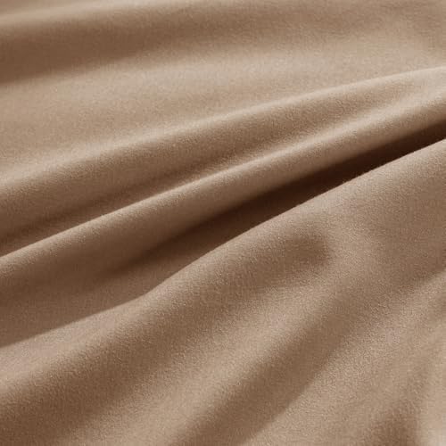 Aormenzy Microfiber Pillow Cases, Standard Size, Taupe, Set of 2