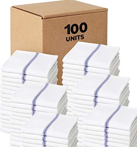 Bulk Economy Wholesale Kitchen Dish Towels (100 Towels) - 100% Cotton