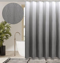Gibelle Ombre Grey Shower Curtain for Bathroom, Farmhouse Bath Curtain