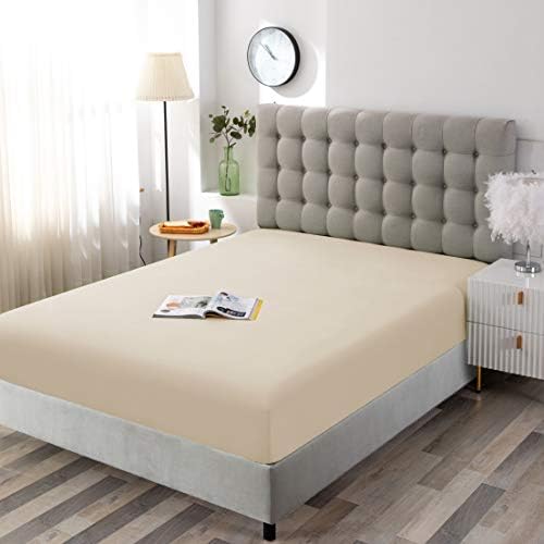 Sfoothome Fitted Sheet Twin Size with Deep Pockets - Soft and