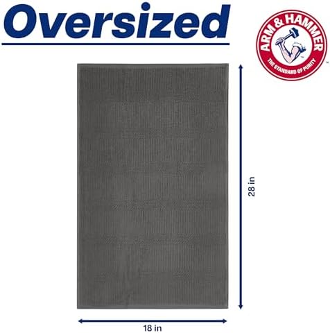 ARM & HAMMER Pure Cotton Kitchen Towels, Popcorn Terry, 4 Pack, 100%