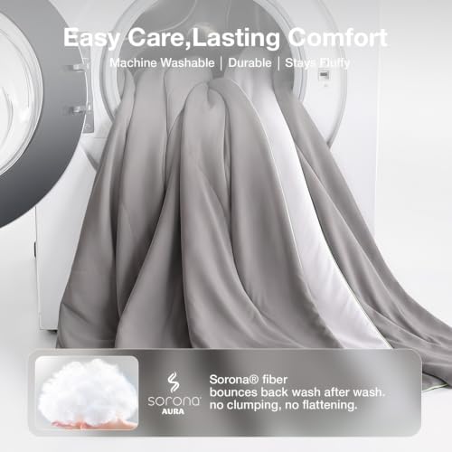 Novilla Cooling Comforter Set for Hot Sleepers 5pcs Queen Cooling