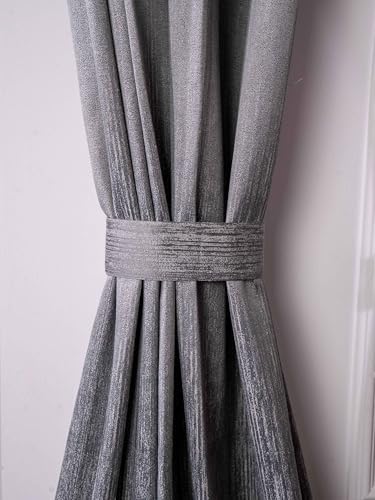 Decorative Grommet Curtains, 360 GSM Poly Cotton Jacquard Fabric