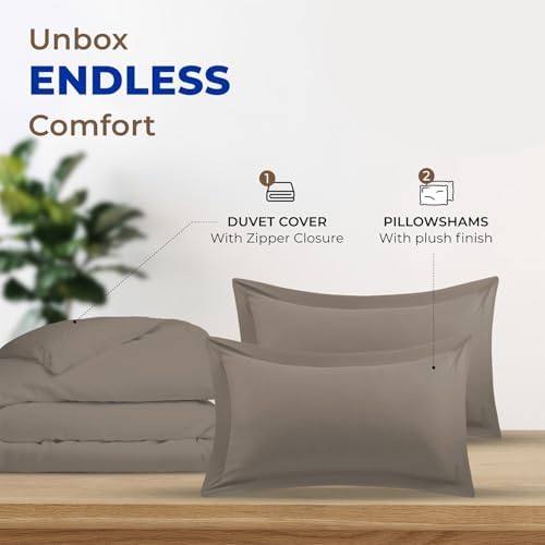 THREAD SPREAD Duvet Cover Queen Size - 600 Series 100% Egyptian Cotton