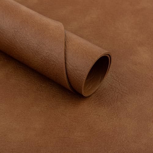 ADRIMER Faux Leather Placemats Set of 6, Heat Resistant 13"x13"