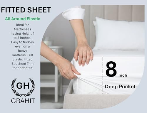 100% Egyptian Long Staple Cotton, 1000 Thread Count, 1-PC Fitted Sheet