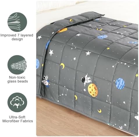 Mr. Sandman Weighted Blanket 10 lbs, Cooling Breathable Heavy Blanket