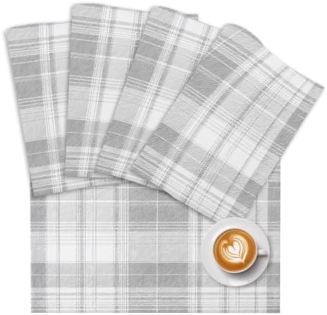 Placemats Set of 8 Classic Buffalo Plaid Place Mats for Dining Table