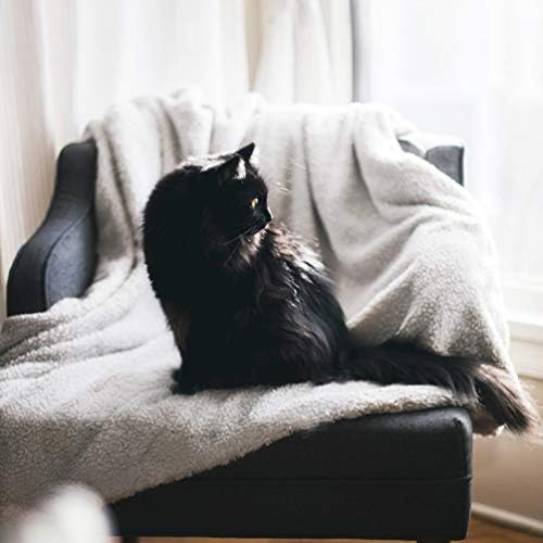 EDOW Faux Sherpa Flannel Throw Blanket, 600GSM Thickened Reversible