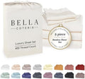 Bella Coterie Luxury Bamboo Viscose Split King Sheet Set, Organically