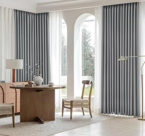Beydodo Long Blackout Curtains 84 Inch Length 2 Panels Set, Darkening