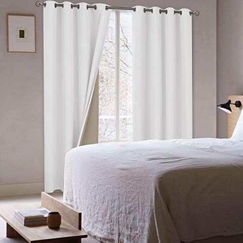 BGment Off White Blackout Curtains 84 Inch Length for Living Room 2