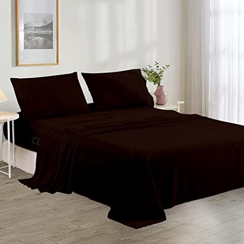 Cottington Lane King Size Sheet Set, 100% Cotton Cooling Sheets Fits