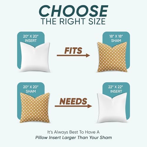 Pillowflex Synthetic Down Pillow Insert 20x20 in - Karate Chop Pillow