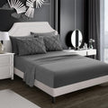 AiMay 6 PC Sheet Pillowcase Set Deep Pocket Double Brushed Microfiber