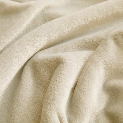 KMUSET Fleece Blanket Grey Queen Size Lightweight Cozy Plush