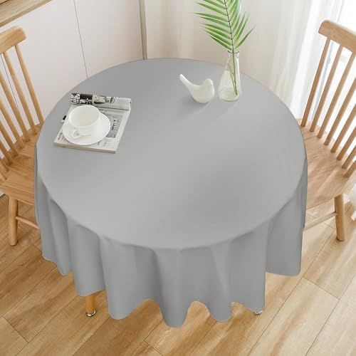 Modern Minimalist Light Grey Tablecloth Washable Dinng Table Covers