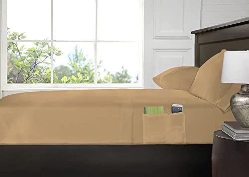 DNG Creations 100% Egyptian Cotton, 4 Piece Sheet Set Luxury Soft 1000