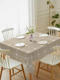 Modern Grid Lines Rectangle Tablecloth 52 x 70 Inches Classic Simple