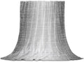 Slate Gray Flannel Fleece Throw Blanket, Vintage Ombre Solid Color
