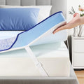 PERLECARE 3-Inch Queen Memory Foam Mattress Topper, Medium-Firm Bed