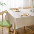 Tablecloth Party, 51 x 71 inch, Rectangle, Beige, Linen Solid Color