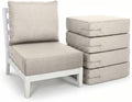 Luxury 6" Thick Outdoor Cushion Set 5 - 22x24 Patio Furniture Cushions