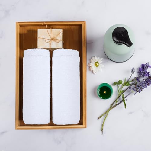 Amazon Basics 8-Pack Soft, Highly Absorbent, Quick-Dry Hand Towels