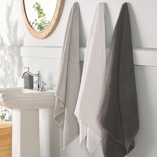 SAFAVIEH Home Collection Chelsea 8-Piece Towel Set – Grey Cotton, 650