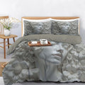 Duvet Cover Set King, Elegant Beauty Relief Brushed Microfiber