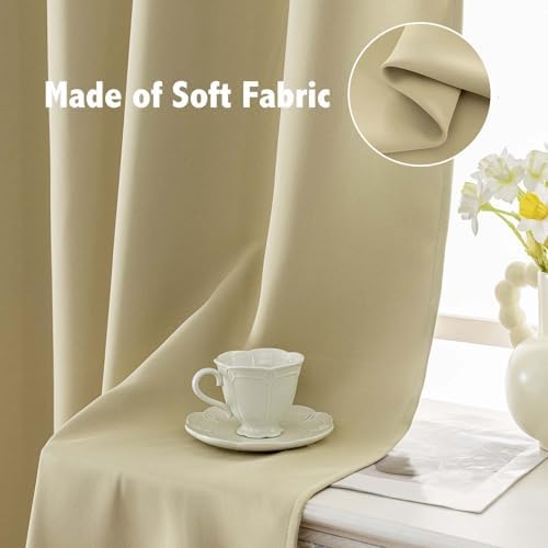 Anytime 100% Blackout Curtain 2 Panels Set,Thermal Insulated Window