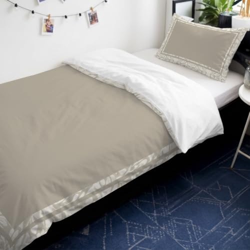 Beige Boho Duvet Cover Queen Size,Quilt Cover 90"x90" with Zipper
