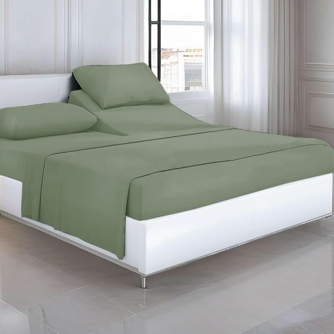 Silentnight Top Split California King Sheets for Adjustable Bed - 100%