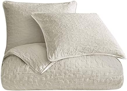 HiEnd Accents Porto Matelassé 2 Piece Twin Light Taupe Duvet Cover Set