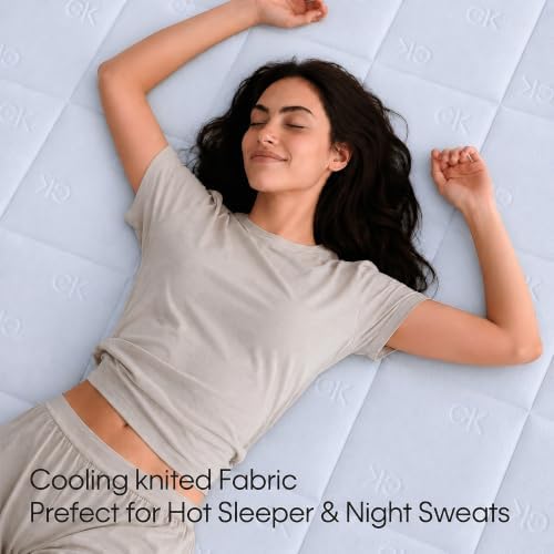 Calvin Klein Cooling Mattress Topper Queen Size for Hot Sleepers