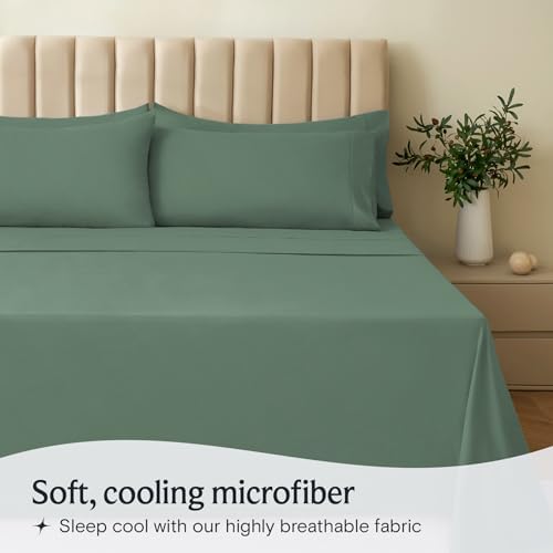 Split King Sheets for Adjustable Bed, Soft Deep Pocket Bed Sheets Set
