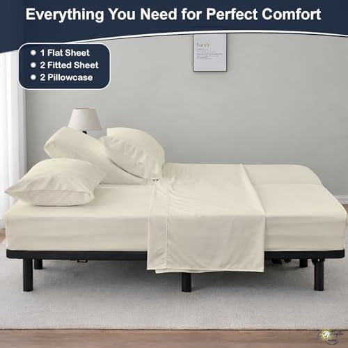 Cotitngton Lane Split King Sheets for Adjustable Bed, 100% Cotton