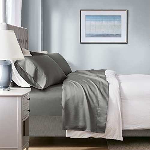 Madison Park 1000 TC Cotton Blend Sheet Set, King Size, Charcoal