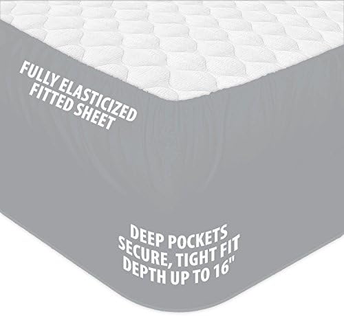 600 Thread Count Cotton Rich, 4 Piece King Sheet Set, 16" Deep Pocket