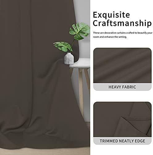 Easy-Going Thermal Grommet Blackout Curtains, 2 Panels 42x72 in, Taupe