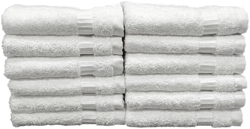 Optima Collection Platinum Level 13 Inch x 13 Inch Cotton White