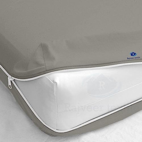 Zipper Fitted Sheet King Light Grey Soft Microfiber 18" Deep Pocket